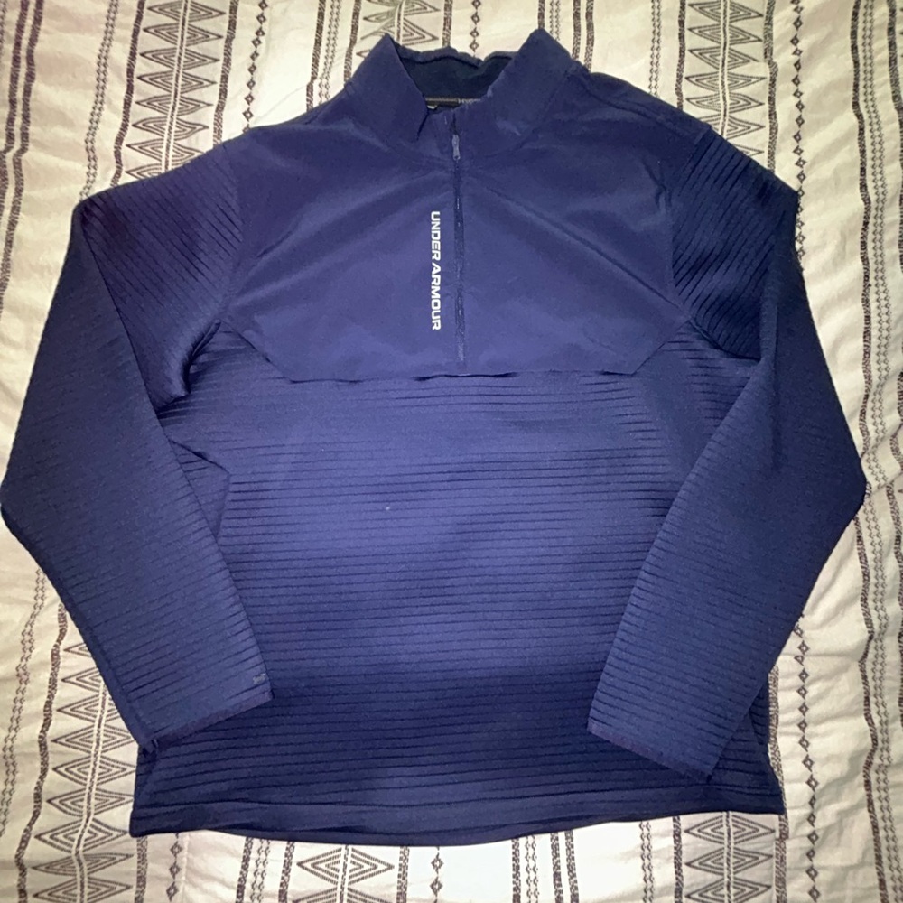 Under Armour Navy Quarter-Zip Pullover - 2XL